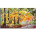 thumbnail image 2 of Impression sur toile « Colorful Autumn Forest » Design Art, 2 of 2