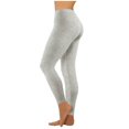 thumbnail image 2 of Workout  Fashion Casual Solid Color Ribbed Seamless Workout High Waist Athletic Pants Soft Comfy Elastic Compression Yoga Leggings, 2 of 5