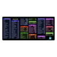 Wuztai Shortcut Keys Desk Pad, Extra Large Office Keyboard Mat with Non ...