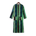 thumbnail image 1 of Birdeem Robe Décontractée de Mode pour Homme à Manches Longues, Double Poche, Imprimé à Rayures, Longue Chemise, 1 of 1