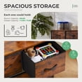 thumbnail image 4 of EDX Commo à 5 Tiroirs pour Chambre, Petite Armoire de Rangement en Tissu, Brun Rustique, 4 of 8