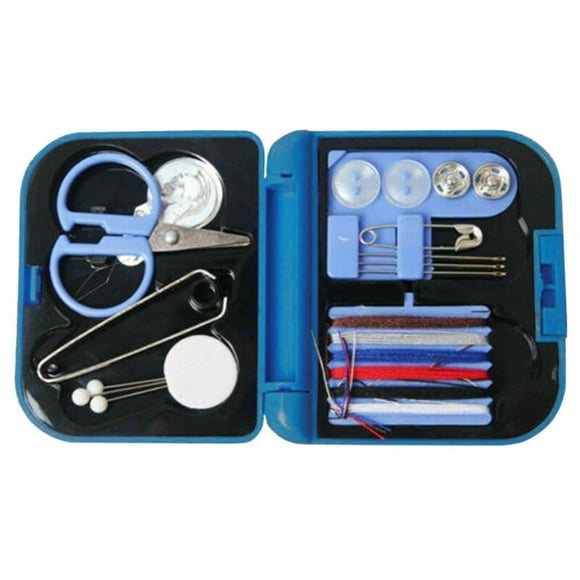 LSLJS Travel Sewing Kit Thread Needles Mini Case Plastic Scissors Outdoor Hot Set, Home Accessories