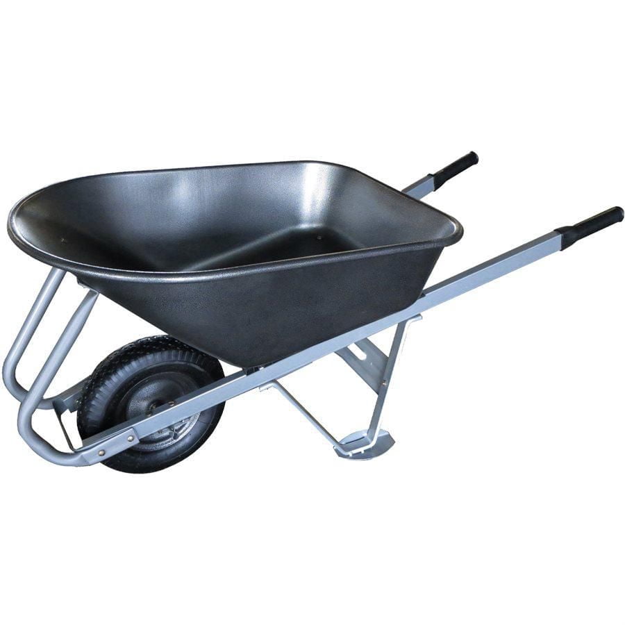 WHEELBARROW EZ ROLL & DUMP 6 CU.FT. STEEL TRAY AIR TIRE STEEL HANDLE