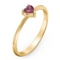 thumbnail image 3 of Bague Pierre de Naissance en Forme de Cœur - Rubis (Juillet), 3 of 6