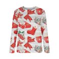 thumbnail image 4 of Sweat-shirt de Noël pour Femmes 2023 Mode Print Sweat-shirt à Col Rond Respirant Confortable sur l'Autorisation, 4 of 5