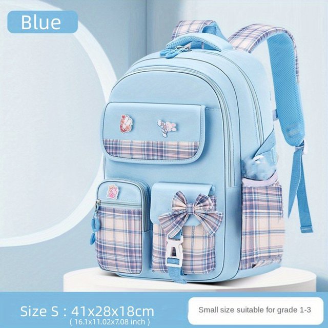 Cute & Lightweight Waterproof Bow Decor Casual Backpack - Large Capacity School Bag