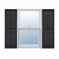 thumbnail image 1 of Exterior Solutions Persiennes Standard pour Extérieur, Volet en Vinyle, Noir (Paire), 15 Pouces x 39 Pouces, 1 of 2