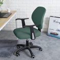thumbnail image 3 of ORUYROP Housse de Chaise de Bureau Résistante à l'Eau Vert Laurier Extensible Jacquard Housses Élastiques 2 Pcs pour Chaise d'Ordinateur de Bureau Housse Extensible, 3 of 7