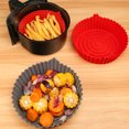 thumbnail image 3 of Poêle Antiadhésive pour Friteuse à Air Chaud Casserole en Silicone pour Friteuse à Air Doublure pour Friteuse à Air à Double Poignée, 3 of 8