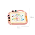 thumbnail image 3 of Pink Magnetic Writing Station Drawing Pad, Tilting Stand Educational Creative Expression Toy, For Kids Art Activity, 3 of 8