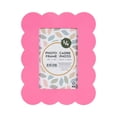 thumbnail image 1 of DesignOvation Scalloped 4" x 6" Pink Decorative Tabletop Picture Frame, 1 of 9