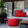 thumbnail image 2 of Gouchee Home Soleil Indoor/Outdoor Ottoman – Water-Repellent Red Pouf with Polystyrene Bead Filling, Lightweight & Durable for Patio, Balcony, or Living Room, 2 of 6