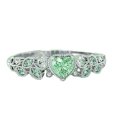 thumbnail image 2 of Daisyyozoid Ladies Fashion Wedding Love Heart Diamond Ring, 2 of 3