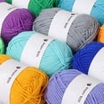 thumbnail image 4 of Birdeem Colorful Hand Knitting 25G Knitting Crochet Milk Soft Baby Cotton Wool Yarn, 4 of 9