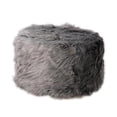 thumbnail image 1 of Stool Slipcover Upholstered Padded Pouf Furry Cover Home Supplies Grey, 1 of 6