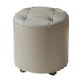 thumbnail image 1 of jifeng Round Small Foot Stool Ottoman Stable Footstool for Nursery Entryway Bedroom Gray, 1 of 9
