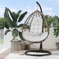 thumbnail image 1 of LSLJS Coussin de Panier Coussin Épaissi et Agrandi Balançoires Coussin de Sofa Simple Coussin de Chaise Suspendue Domestique Coussin en Tissu pour Chaise Berceaux Intérieur et Extérieur Coussin de Chaise, 1 of 7