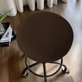 thumbnail image 1 of Czzoypi Housses de Siège de Tabouret de Bar Rondes Extensibles Housses de Tabouret de Bar Rondes Housses de Siège de Tabouret de Bar Lavables (Coffee), 1 of 6