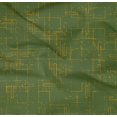 thumbnail image 5 of oneOone Cotton Poplin Twill Green Fabric Geometric Craft Projects Decor Fabric Printed By The Yard 56 Inch Wide-6Q, 5 of 5
