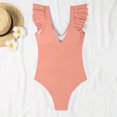 thumbnail image 3 of Birdeem Women Oversized Sports Jumpsuit Surfing Suit Sleeveless Sun Protection Solid Color Swimsuit, 3 of 10