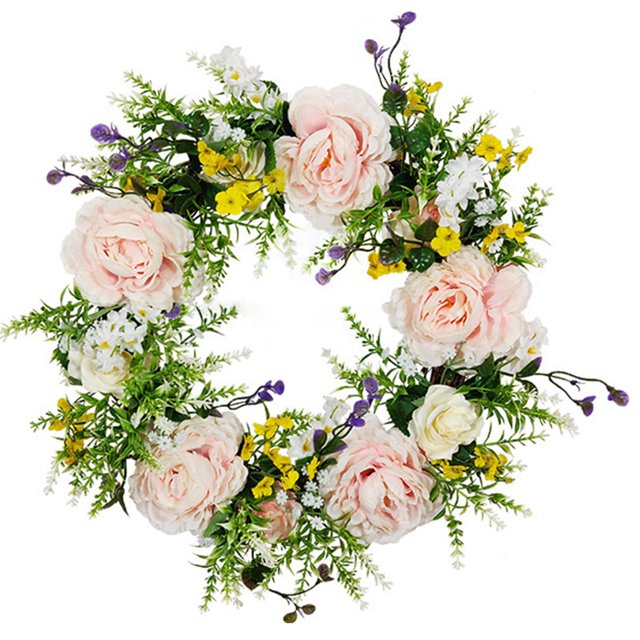 Coofit Wedding Artificial Plant Decorative: Hanging Vine Fake Floral Swag Window Wreath
