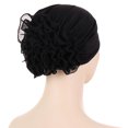 thumbnail image 4 of Chapeau Chapeau de Tête Fleurs Décontracté pour Femmes Turban Musulman, 4 of 4
