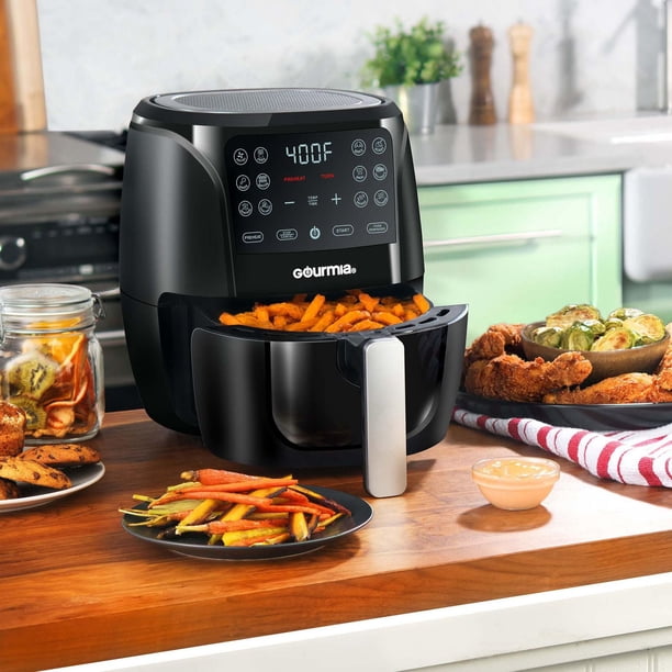 Gourmia 3.7 L / 4 Qt Digital Air Fryer with 12 Functions and