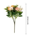 thumbnail image 3 of Simulated Camellia Rose Vase, Usavan Realistic Silk Flower Arrangement, Artificial Floral Centerpiece for Home Decor Wedding Table, 3 of 5