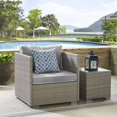 thumbnail image 4 of Modway Fauteuil de Patio Extérieur en Rotin avec Coussin Gris, 4 of 5