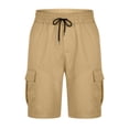 thumbnail image 3 of Birdeem Mens Shorts Mens Casual Solid Color Casual Drawstring Pockets Elastic Sports Shorts, 3 of 10