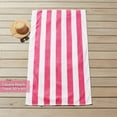 thumbnail image 4 of Mainstays Cabana Stripe Decorative Beach Towels, 4-pack, Pink, 4 of 5
