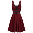 thumbnail image 1 of Heliisoer Plus Women Size Cool Solid Bandage Irregular Hem Sleeveless Camisole Mini, 1 of 1