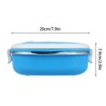 thumbnail image 3 of MesaSe Stainless Steel Rectangular Bento Box Sealed Portable Thermal Lunch Box for Children and Adults - Orange, 3 of 3