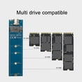 thumbnail image 3 of M.2 NGFF SSD Hard Drive Enclosure, 10Gbps High Speed  B Key USB3.1 Type C, Compatible with  7 8 8.1 10 11, Linux, OS X, for 3D Games, 4K Videos, HIFI Music, 3 of 7