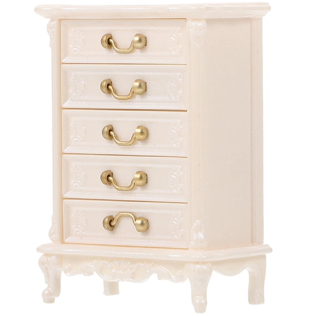 Shisuyan Armoire Miniature Blanche Lot de 1 2.16X1.34X0.86 Po