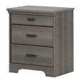 thumbnail image 2 of South Shore Versa Nightstand with Charging Station and Drawers for Adult, in Gray Maple, 2 of 11