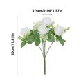 thumbnail image 3 of Vaidha Bouquet Simulé de Fleurs de Décoration Intérieure Bouquet de Roses Simulées de Petits Guidons de Roses, 3 of 6