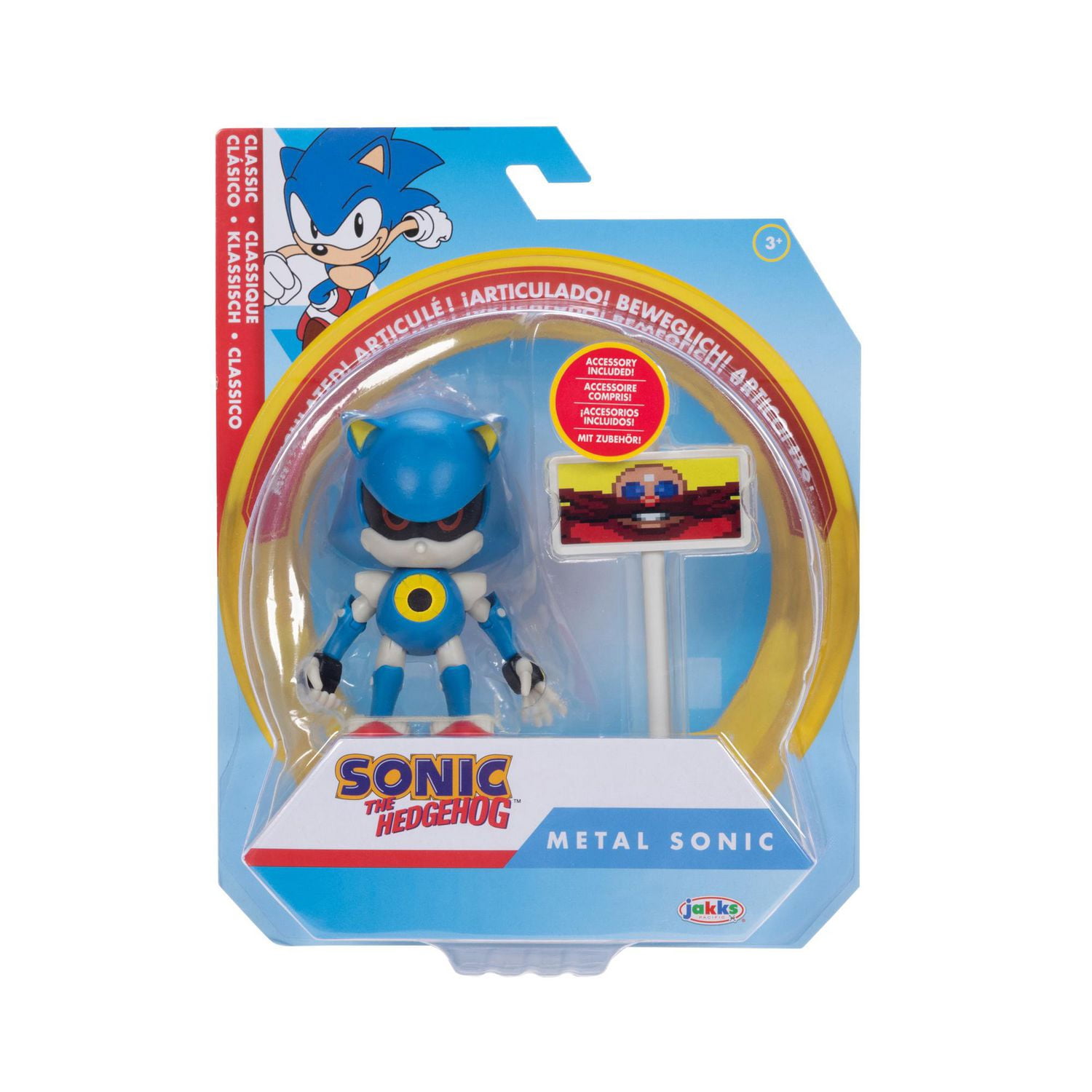 Figurine Sonic le Hérisson de 4 pouces – Sonic métal
