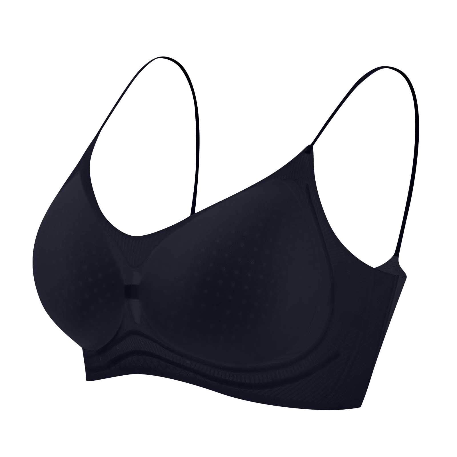 Lenpel Women's Seamless Bras Wirefree Spaghetti Strap Soft Support Full Coverage Bralettes Comfortable Everyday Bras