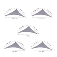 thumbnail image 2 of Sun Shade Triangle Sun Shade 95% Block For Patio Backyard Garden Outdoor Activities With Fixing Kit Microfiber Sofa Cover Garden Blanket L Shape Couch Cover, 2 of 3