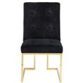 thumbnail image 2 of TOV Furniture Akiko Chaises de Transition en Velours 18.5" Noir (Lot de 2), 2 of 7