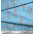 thumbnail image 3 of Soimoi Velvet Fabric Flower Watercolor Print Sewing Fabric Yard 58 Inch Wide, 3 of 3