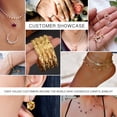 thumbnail image 5 of 14k Two Tone Gold 6mm Reversible White Yellow Omega Necklace Pendant Charm, 5 of 5