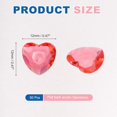 thumbnail image 2 of Uxcell 50Pcs Acrylic Heart Rhinestone 12mm Crystal Gems Rhinestone Plastic Gems Jewelry Stickers Red, 2 of 7