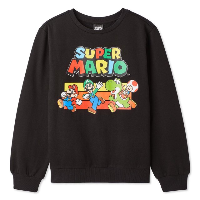 Coton ouaté à imprimé graphique Super Mario pour garçons