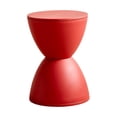 thumbnail image 2 of Tnarru Tabouret Rond pour les Pieds Tabouret pour Changer de Chaussures Déco Siège Polyvalent Petit Repose-Pieds Pouf pour Appartement Maison Chambre de Bébé Près du Lit Entrée Rouge, 2 of 8
