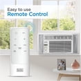 thumbnail image 4 of BLACK+DECKER BD10WT6 Window Air Conditioner with Remote Control, 10000 BTU, Cools Up to 450 Square Feet, White, 4 of 6