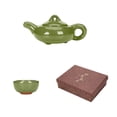 thumbnail image 3 of karymi Ice Crackle Glaze Ceramic Tea Set Gift Box, 1 Teapot and 6 Cups Light Blue Green Multi Color, Traditional Chinese Style for Home Office Gathering Party Favors, 3 of 5