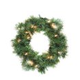 thumbnail image 1 of Allstate Pre-Lit Artificial Deluxe Windsor Pine Christmas Wreath - 10" - Clear Lights, 1 of 4