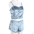 thumbnail image 2 of SUNSIOM Women 2PCS Lingerie Set Slim Sling Crop Top Short Elastic Band Pants, 2 of 5